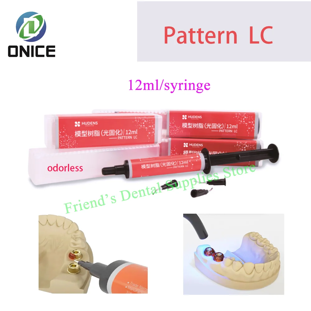 Dental Pattern LC Resin 12ml Laboratory Material Modeling Light Curing Composite For Holding Abutment Bridge Implant Jig