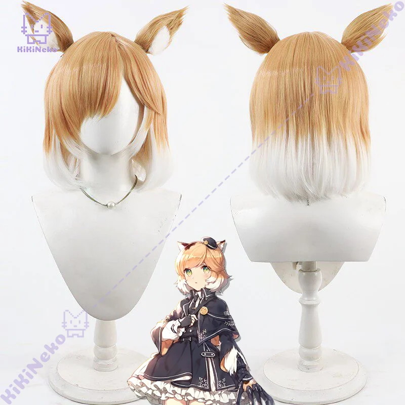 

Парик для косплея Mousse из игры Arknights, парик Mousse Cos для вечеринок Comicon, для взрослых женщин и мужчин