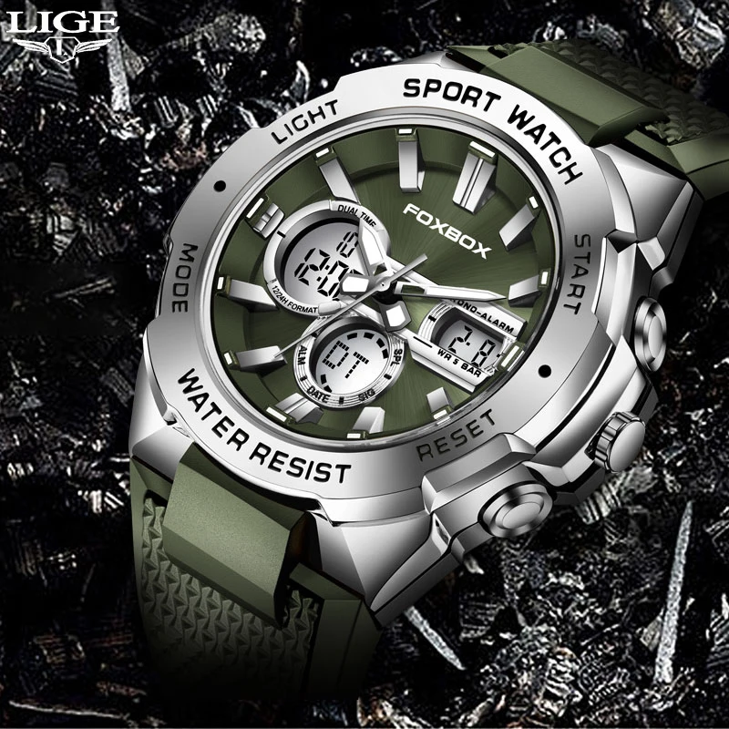 Lige Top Luxe Merk Heren Horloges Militaire Sport Chronograaf Mode Quartz Polshorloge Waterdichte Klok Logio Masculino 2023