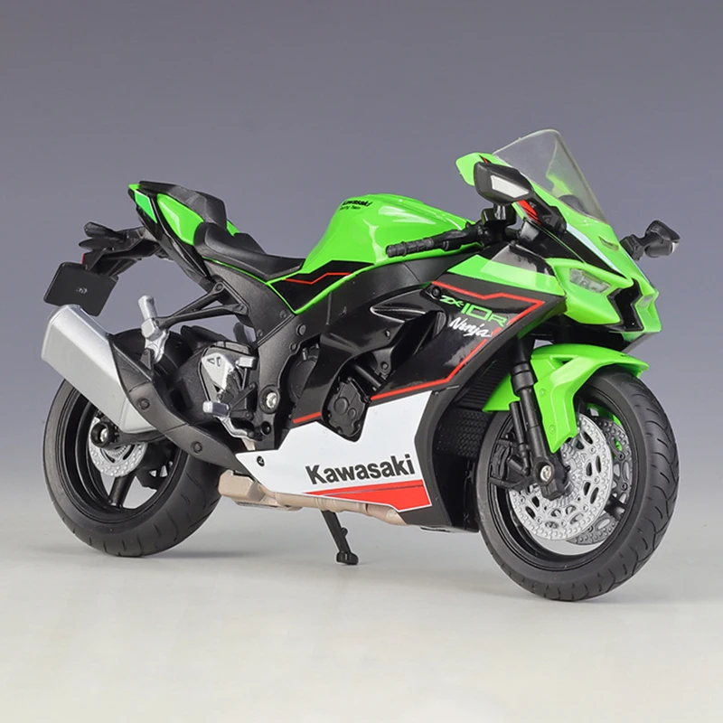 1:12 Scale Diecast Alloy Kawasaki Ninja ZX-10R Heavy-duty Motorcycle Toys Cars Model Classics Adult Souvenir Gifts Display