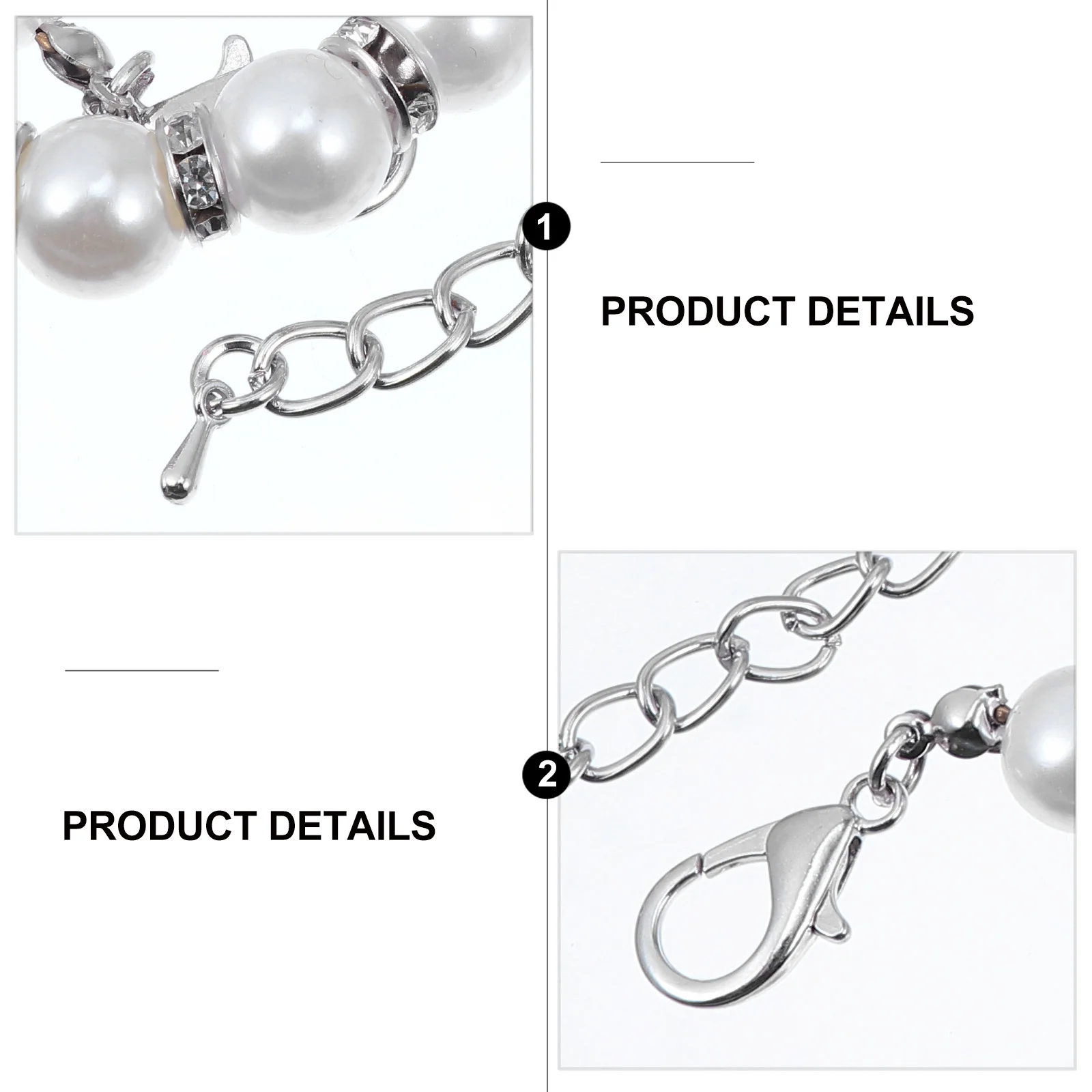 

1Set Cat Pearls Collar Premium Material Safe Durable Use Easy Wear Fit Envy Neighborhood Friends Perfect Gift