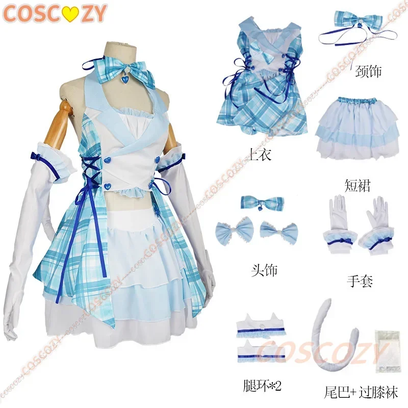 Anime Chocolate Cosplay Costume Performance Dress Lolita Dress Cute Neko Girls Vanilla Cosplay Costume Comic With Outfits G4933