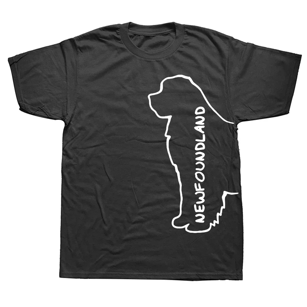 Summer Style Newfoundland Dog Dad T-Shirt Men Cotton Streetwear Short Sleeve Round Neck Hip Hop T Shirt Tshirt Camiseta