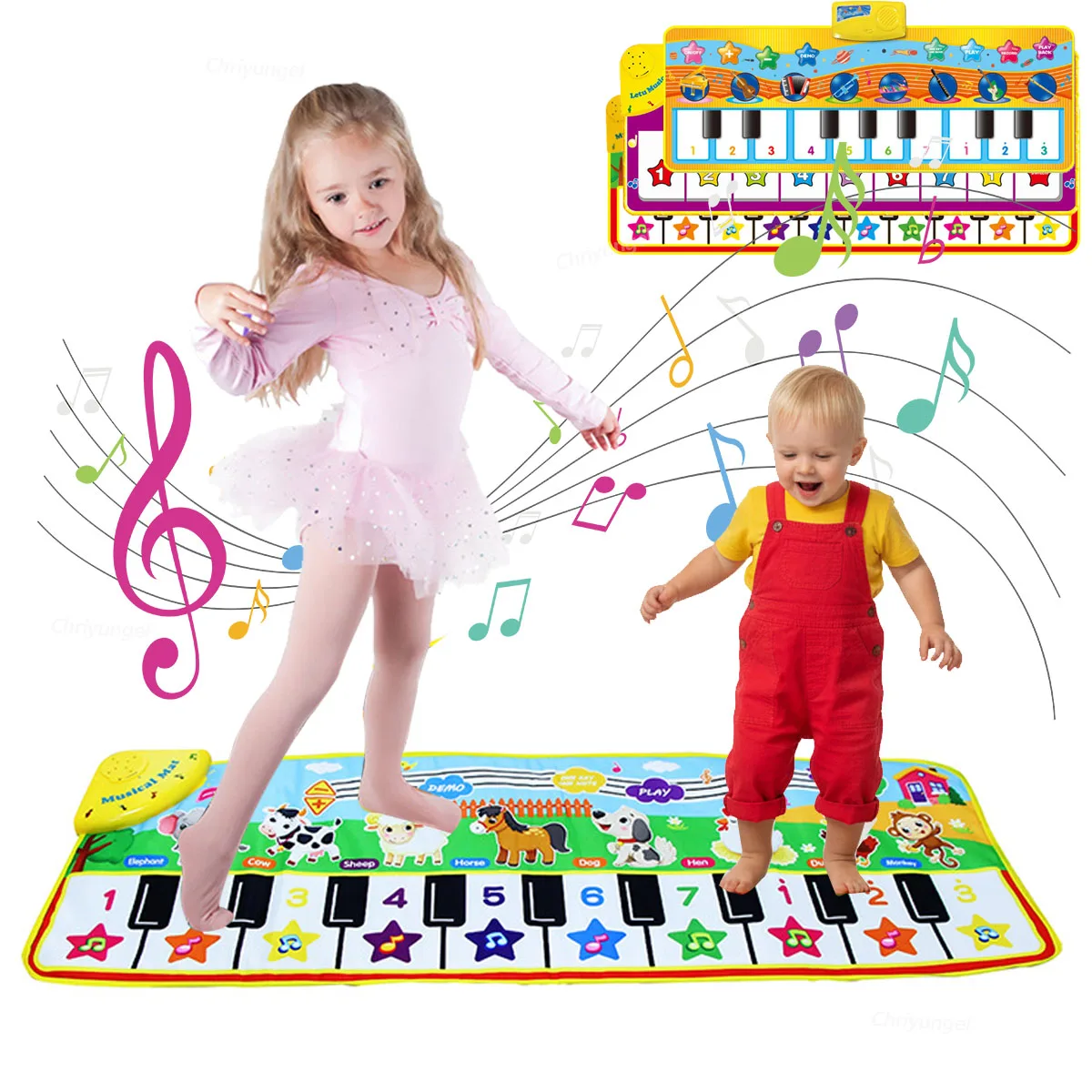 子供用ピアノマット フィットネス 音楽 ダンス カーペット 教育的発達音楽楽器おもちゃ 女の子 男の子 幼児へのギフト