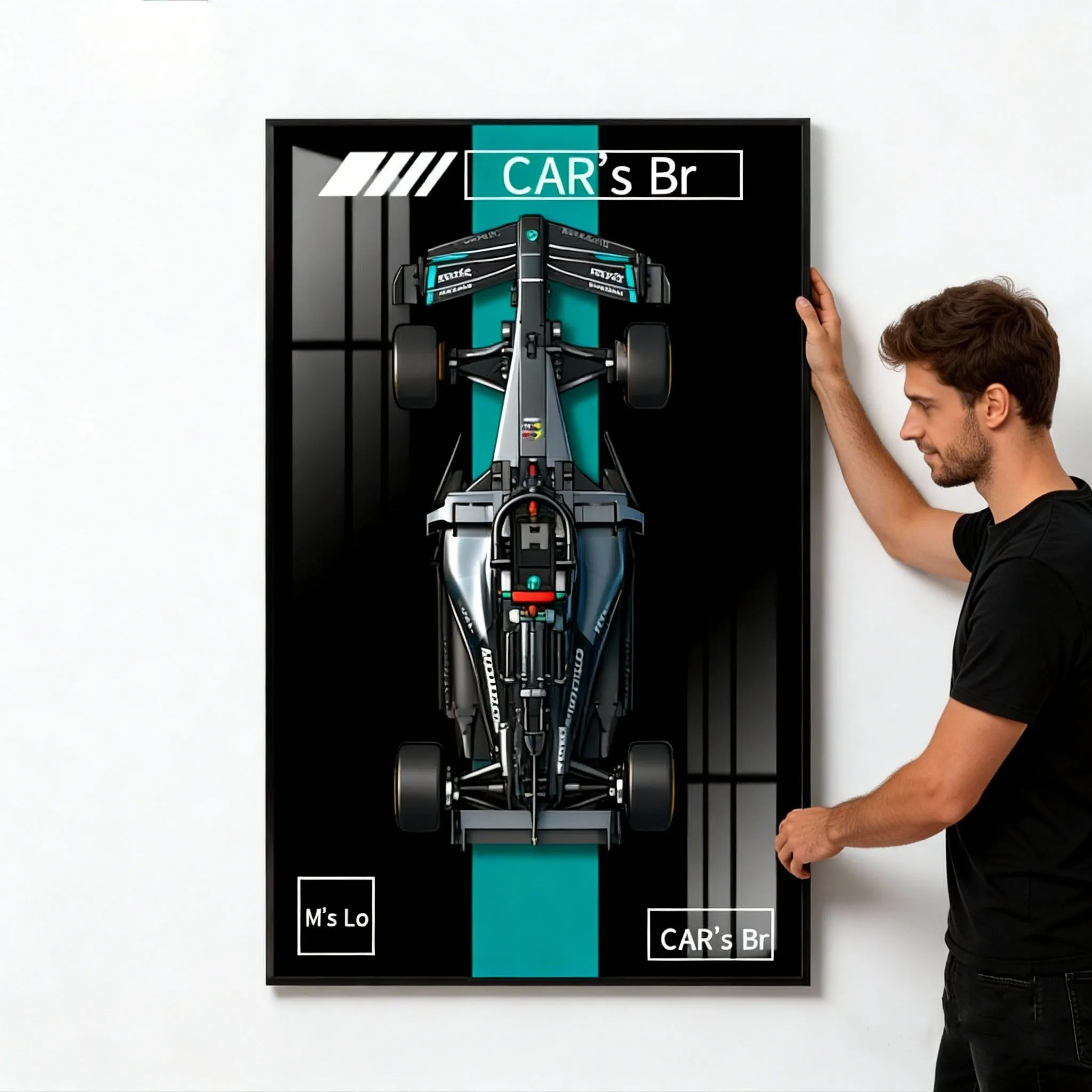 2026 NEW Display Wallboard Wall Mount Display box suitable for LEGO 42171 Mercedes-AMG F1 building block car model Photo Frame