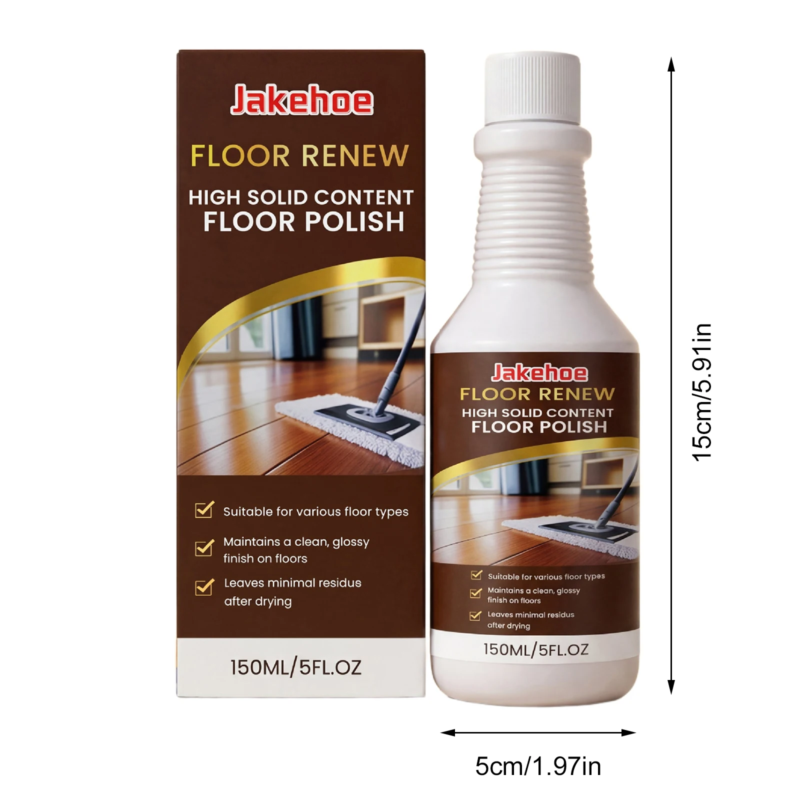 Professional Wood Floor Restorer Restores Luster and Texture 150ml Floor Shine Restorer Multi-Surface Shine Enhancer for Wood