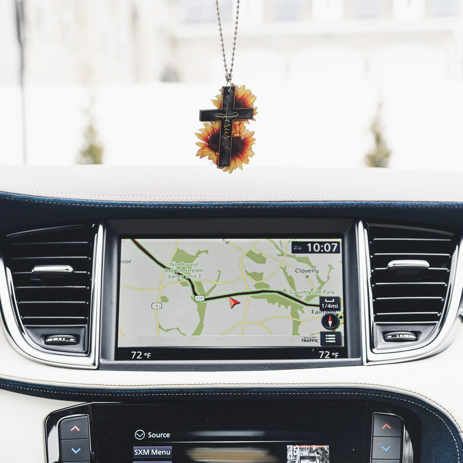 

Rearview Mirror Pendant Cute Car Hanging Ornament Acrylic Universal Accessories