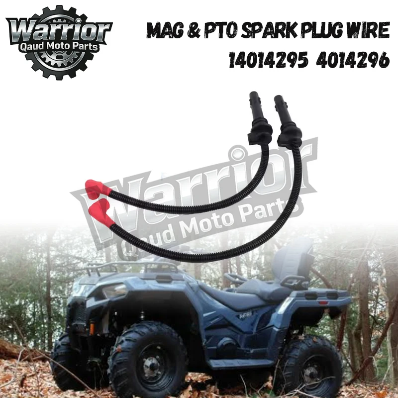 MAG & PTO SPARK PLUG WIRE/4014295 4014296,FOR POLARIS RZR XP/XP4 1000 TURBO SPORTSMAN TOURING 570 EFI ACE 900 EPS  RS1 INTL