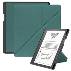 Funda trasera de silicona suave para Kindle Scribe 2022, soporte multiplegable de 10,2 pulgadas, con portalápices