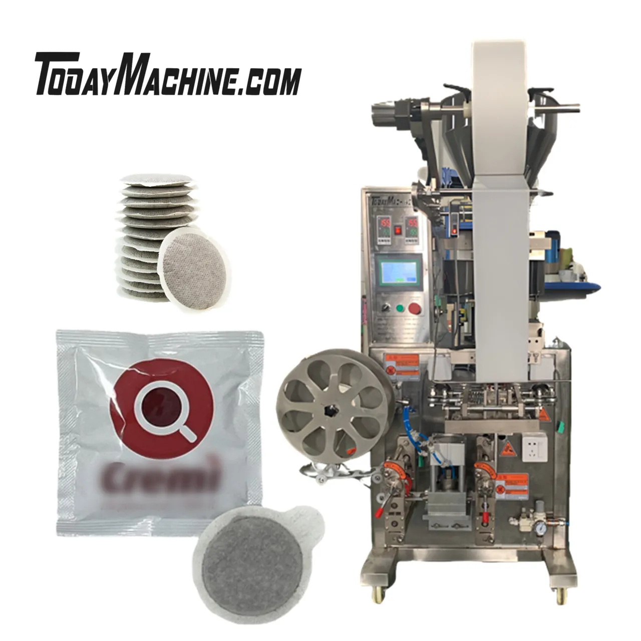 Automatic Round Bag Coffee Pod Filling Packing Machine