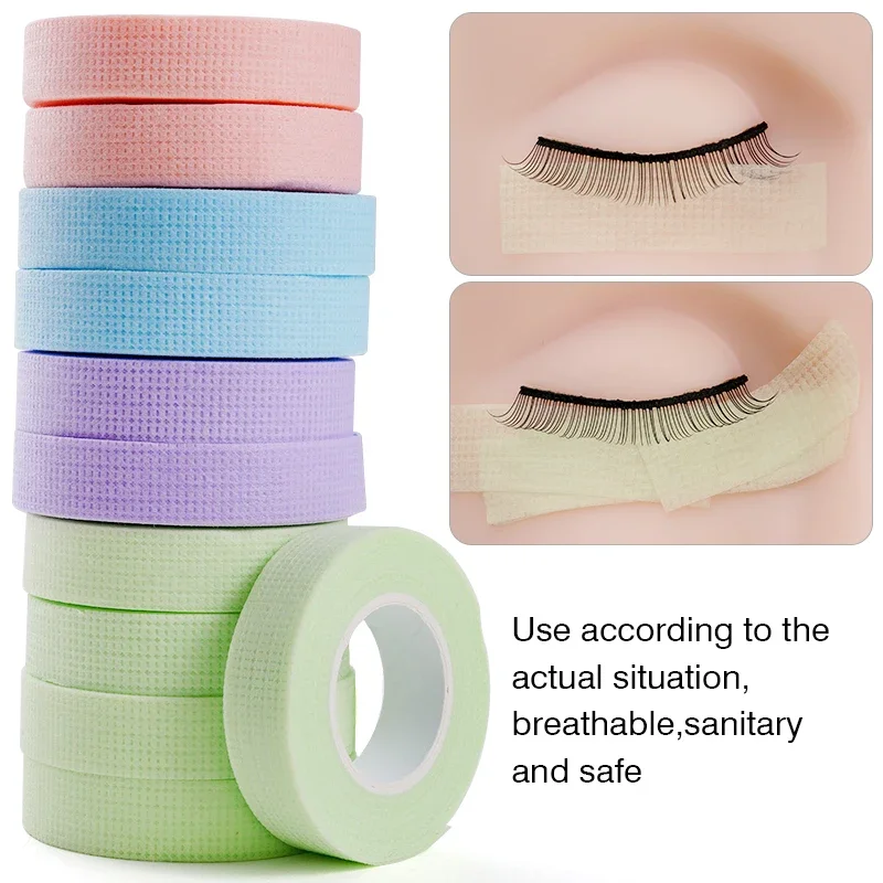 Eyelash Tape 2-10 Rolls Breathable Non-woven Cloth Adhesive Tape Hand Eye Patches Stickers Makeup Tools Lash Extension Supplies