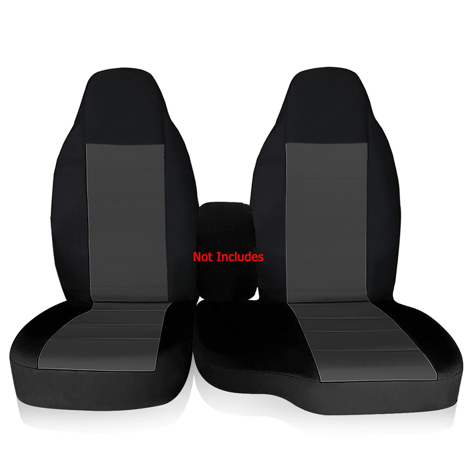 

Universal Car Seat Cover Set for Ford Ranger 2004-2012 60/40 Split Bench Full Coverage Durable Deep-Gray Car Interier Accessory