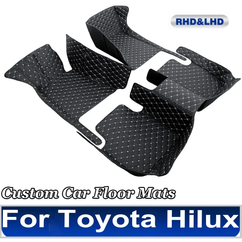 Car Floor Mats For Toyota Hilux 2022 2021 2020 2019 2018 2017 2016 2015 2014 2013 2012 2011 2010 2009 Custom Carpets Cover Rug