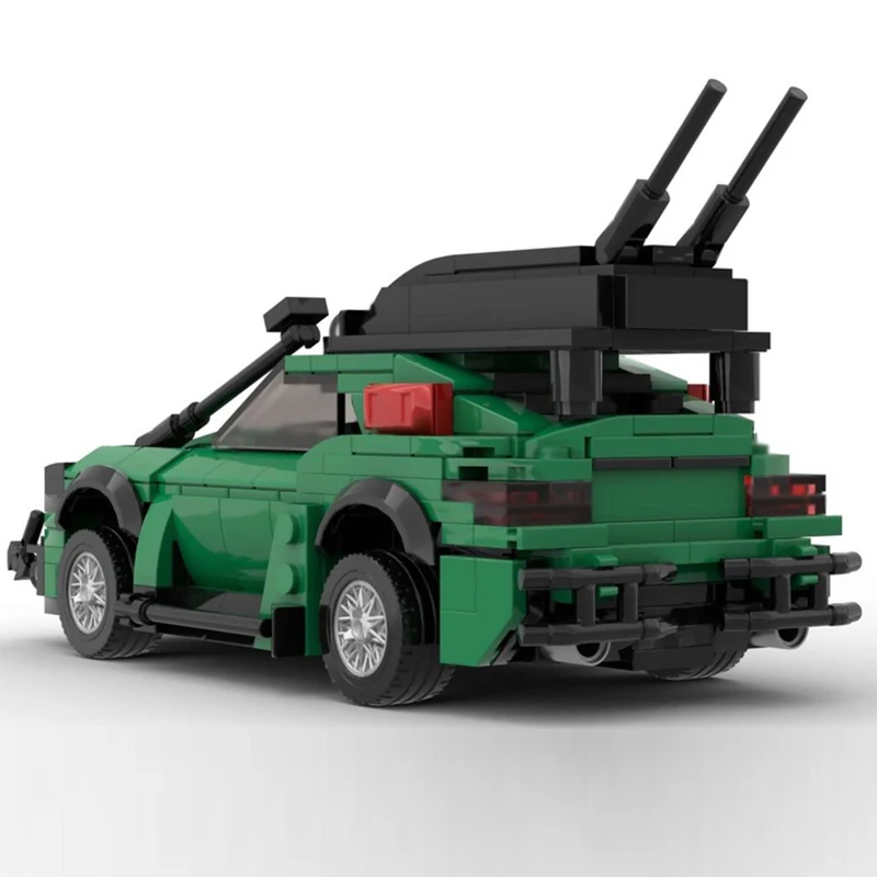 Model samochodu wyścigowego MOC z klocków konstrukcyjnych GR86, terenowy samochód sportowy, modułowa technologia, prezenty świąteczne dla dzieci, zabawki do składania.
