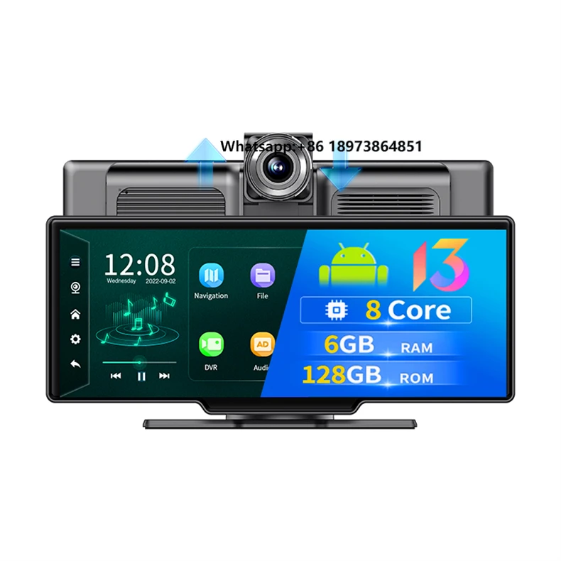 

Original Classic Waterproof 24h Parking Monitoring High Quality Touch Screen 64GB Dual Angle Car Recorder