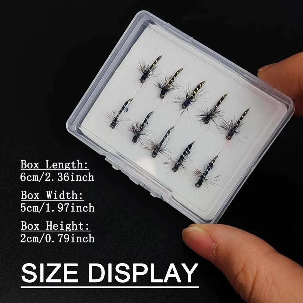 5/10Pieces-With Box Griffith Midges Bait -Sizes#14| Fly Fishing Flise Bait | Dry Flies| Fishing for Trout/Perch view 3