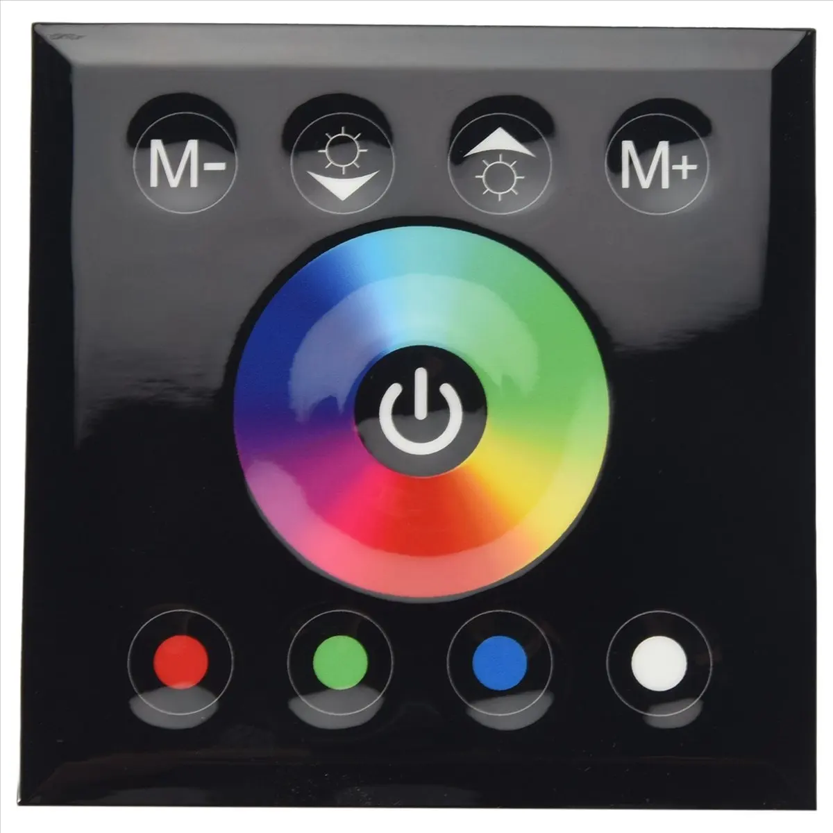 Need DC12V-24V RGB / RGBW Wall Mounted Touch Panel Controller Glass Panel Dimmer Switch Controller for LED Strips Lamp Black