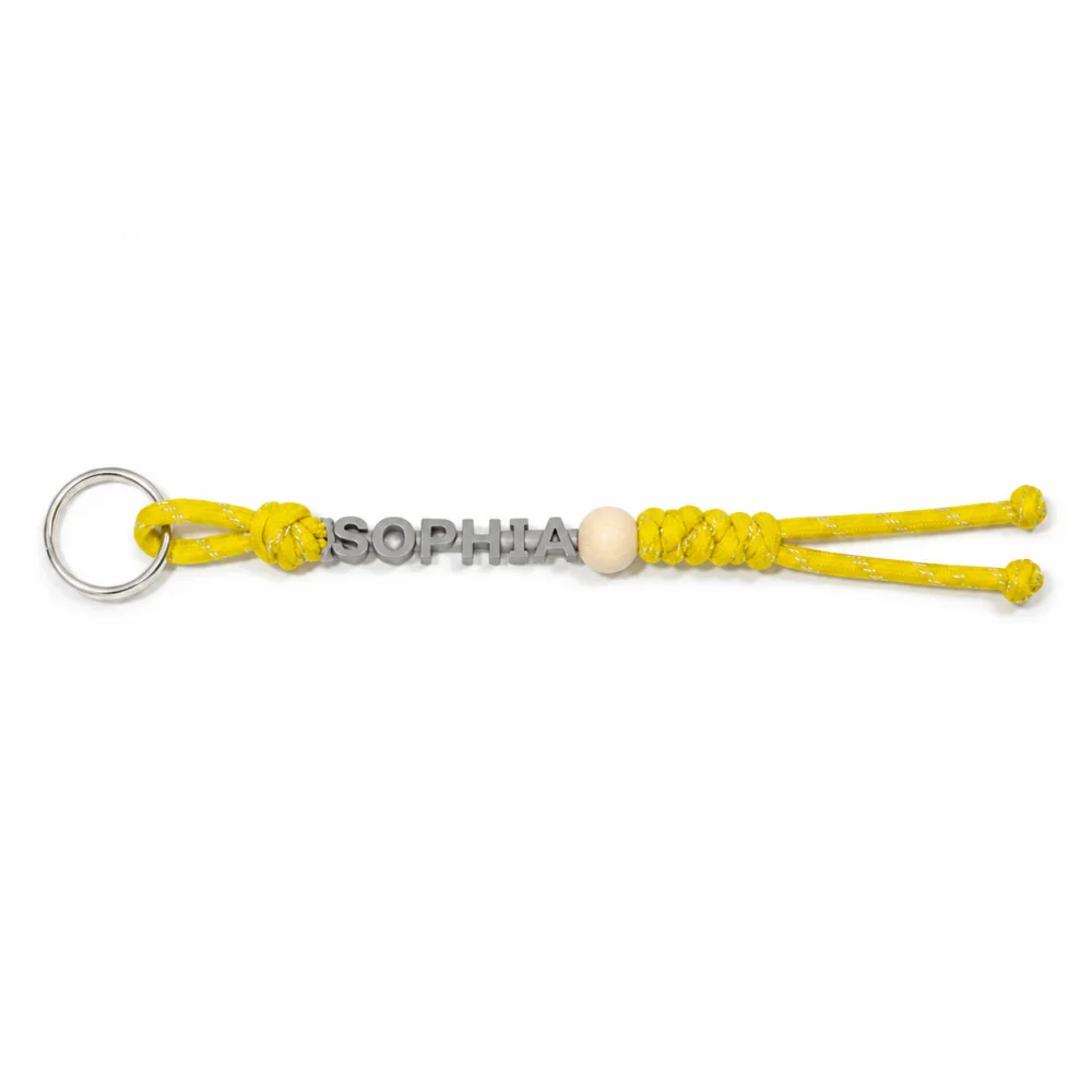 Personalised Handmade Braided Cord Keychain