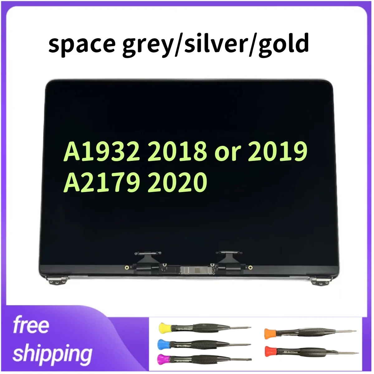 

A2179 2020 New Tested For MacBook Air 13.3inch A1932 2018 2019 LCD Display Assembly Screen Replacement 2560*1600 Resolution