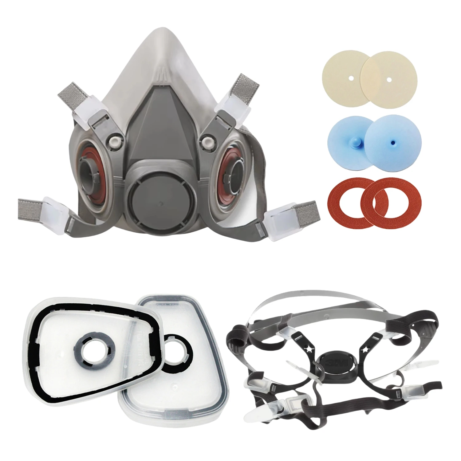 

6281 Head Belt Buckle 6893 Inhale Valves 6895 Gasket 6889 Replace 6200 Mask Accessories for 6200/7502/6800 Respirator