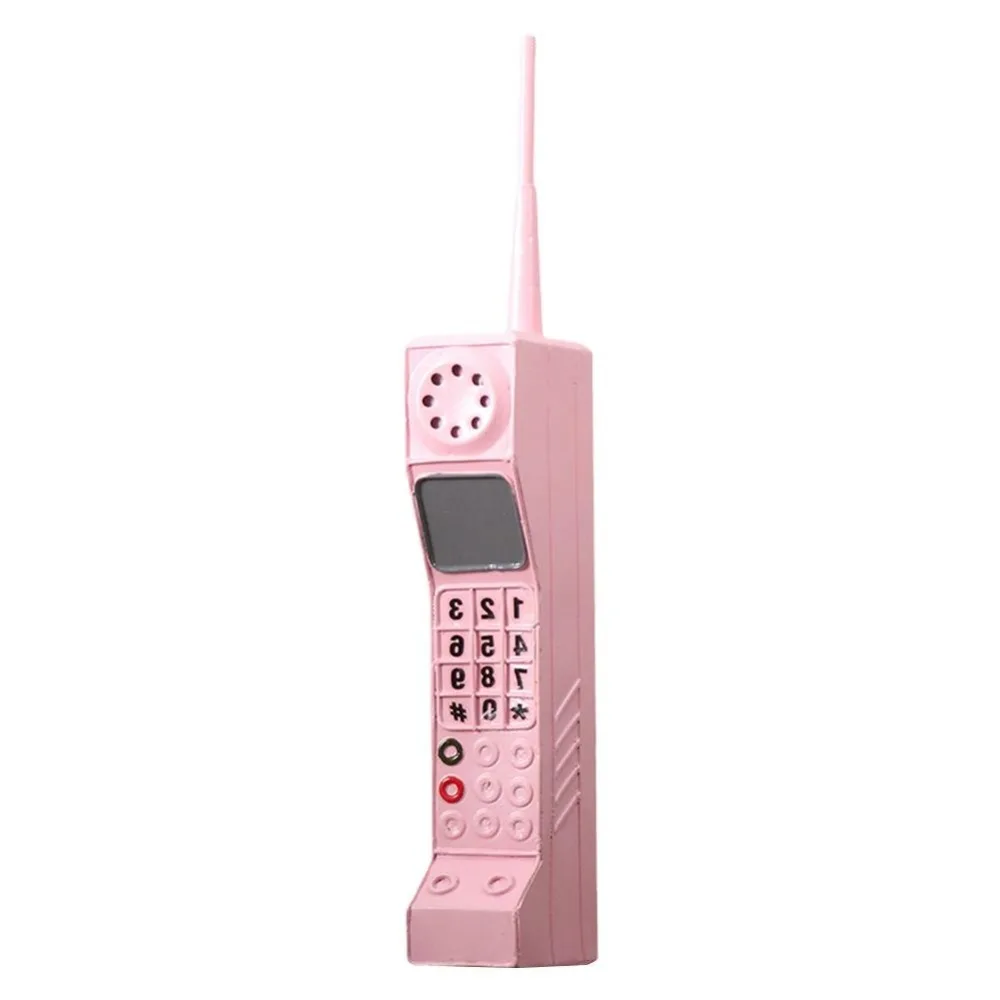 

Simulation Vintage Telephone Model Old Fashioned Cellular Phone Retro Phone Prop Hand Phone Iron Material