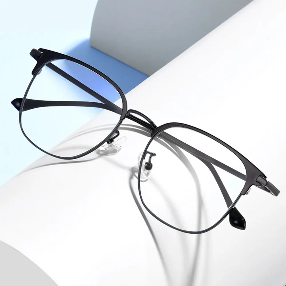 Fashion Anti-Blue Light Glasses For Women Men Oversized Frame Eye Protection Ultra Light Eyeglasses Office Computer Goggles