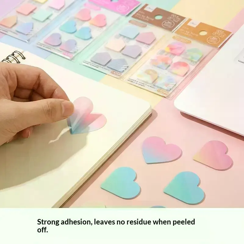 90Sheets Stationery Bookmark Planner Stickers Self Adhesive Loose-leaf Memo Pad Page Markers Paper Flags Tabs Stickers