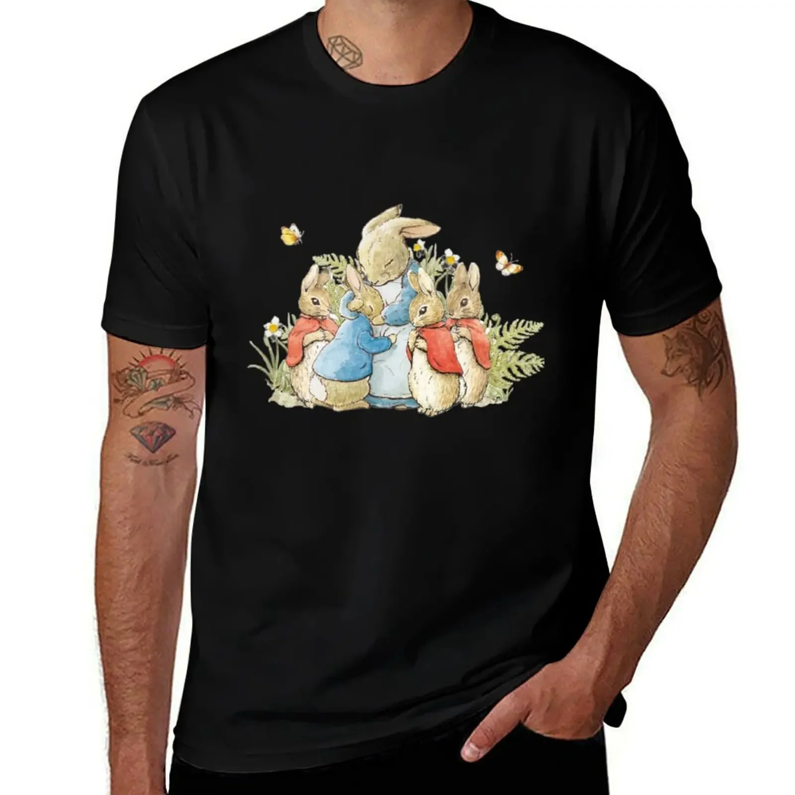 Flopsy, Mopsy and Cottontail designt T-Shirt vintage graphic tee Personalized t-shirt mens t shirt graphic