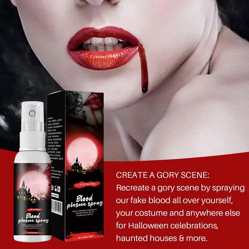 Halloween Fake Blood Halloween Liquid Blood Eye Blood Drops Halloween Simulation Vampire Fake Blood Spray For Cosplay Blood