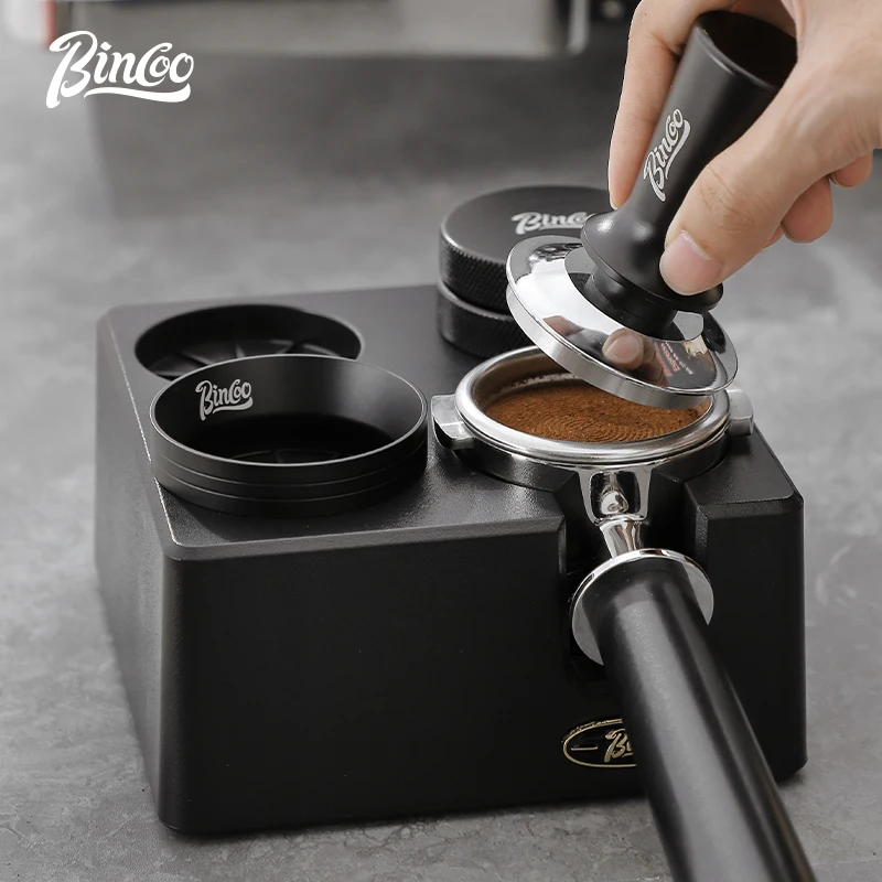 

BINCOO Coffee Tamper Station Portafilter Holder Rack 51/58MM Distributor Support Base ABS Adjustable Stand Barista Tamping Tools