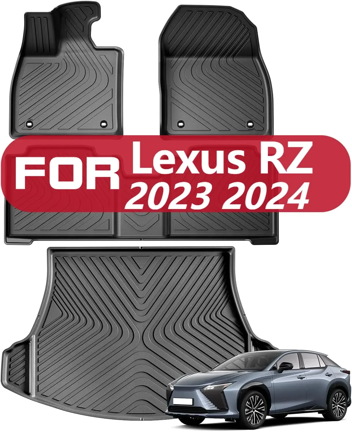 

Floor MatsFor Lexus RZ RZ450e RZ300e 2024 2023 All Weather Floor Liners Accessories TPE Car Mats 1st& 2nd Row Waterproof