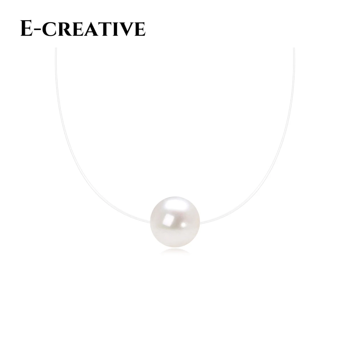 

Luxurious natural freshwater pearl collar necklace, mermaid tears, invisible pendant, high-end, popular with netizens