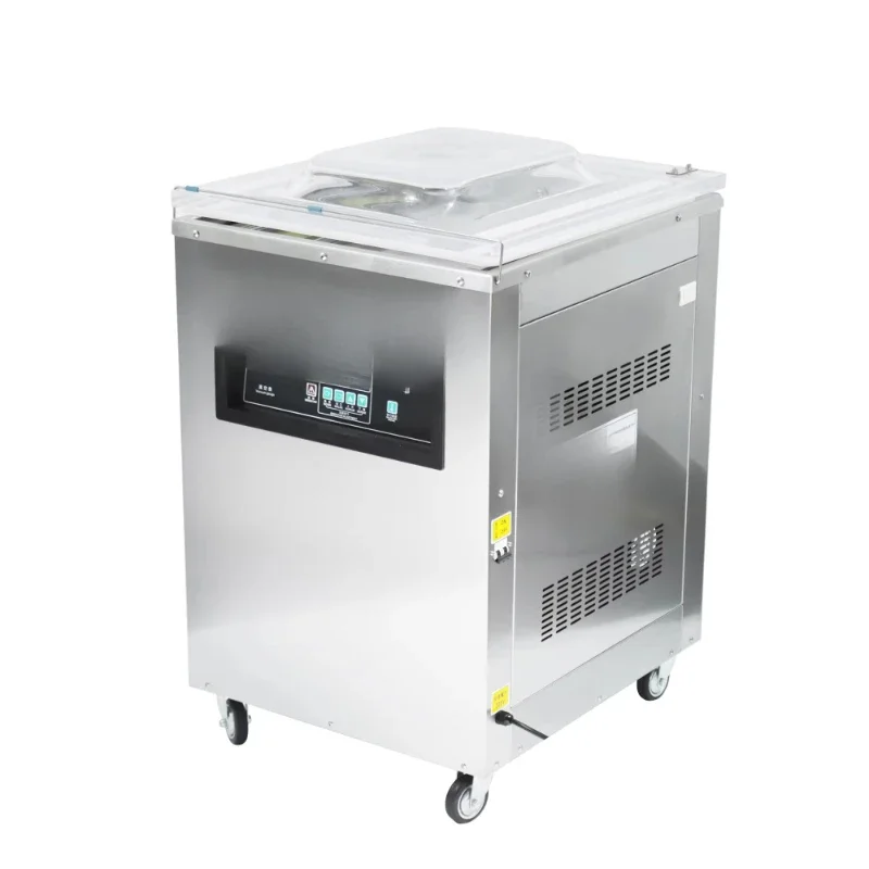 Household DZ-500 vertical vacuum packaging machine, suitable for sausage, steak, pork, dried fruit packaging.