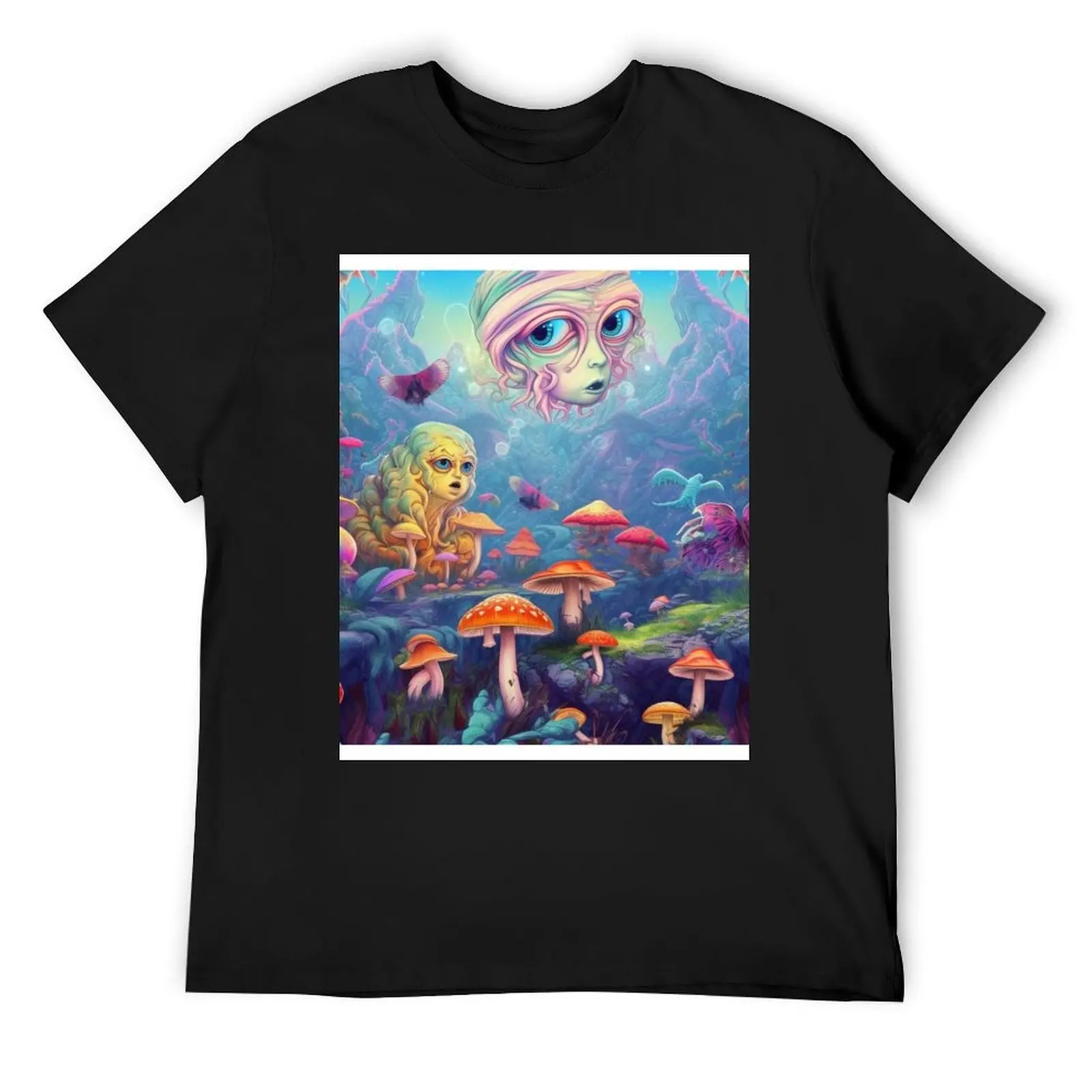 Underwater dmt shrooms entities T-Shirt new edition customizeds anime clothes heavy weight t shirts for men