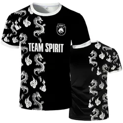 New Team Spirit Jerseys Fashion Game Esports Player Uniforms Competition Apparel Men'S T-Shirt Breathable Mesh Fabric T Shirt