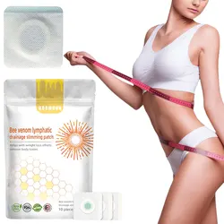 7/10Pcs Bee Venom Lymphatic Drainage Patch Weight Loss Slimming Navel Sticker Fat Burning Anti-Swelling Slimming Patch