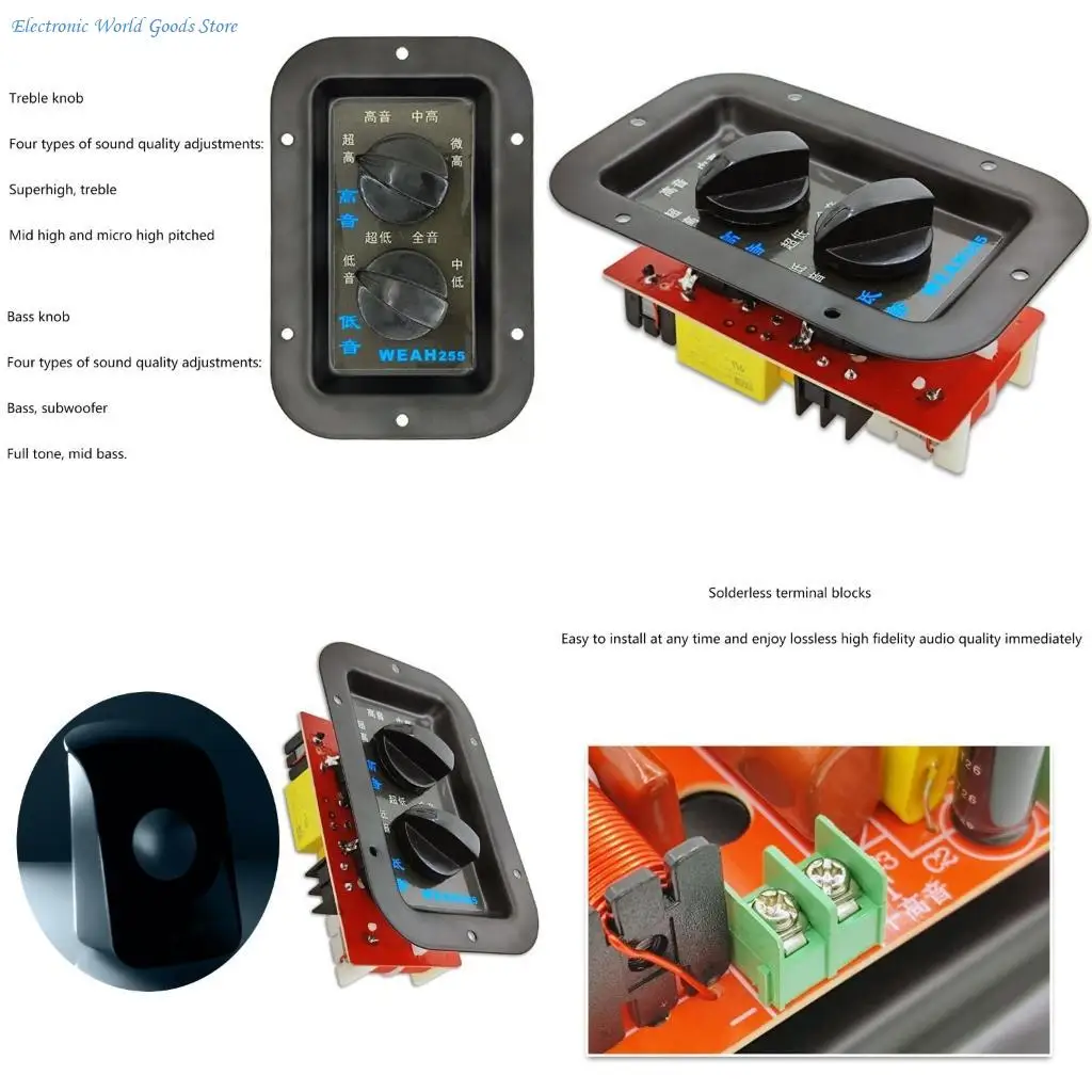 

A3PD 350 Вт Регулируемый мультидинамик, высокие/низкие частоты, 2 блока, делитель звуковой частоты, 2 направления
