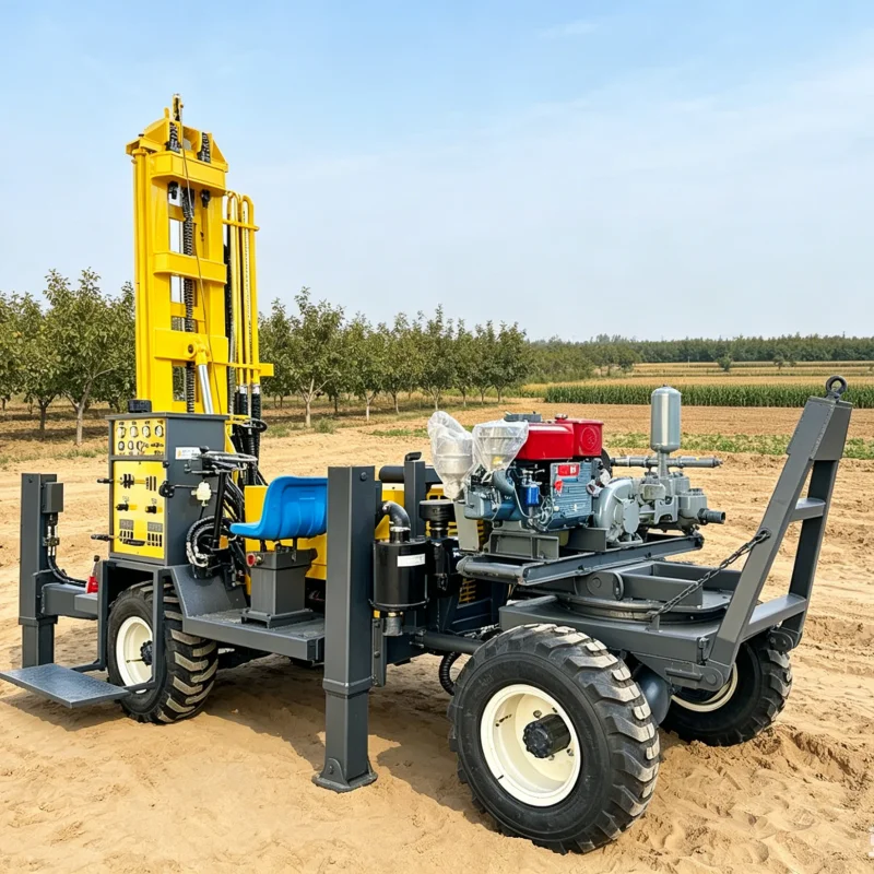 

Customized Hydraulic Diesel Driller Portable Flexible 180/300/600M Stable Borehole Water Well Drilling Machine
