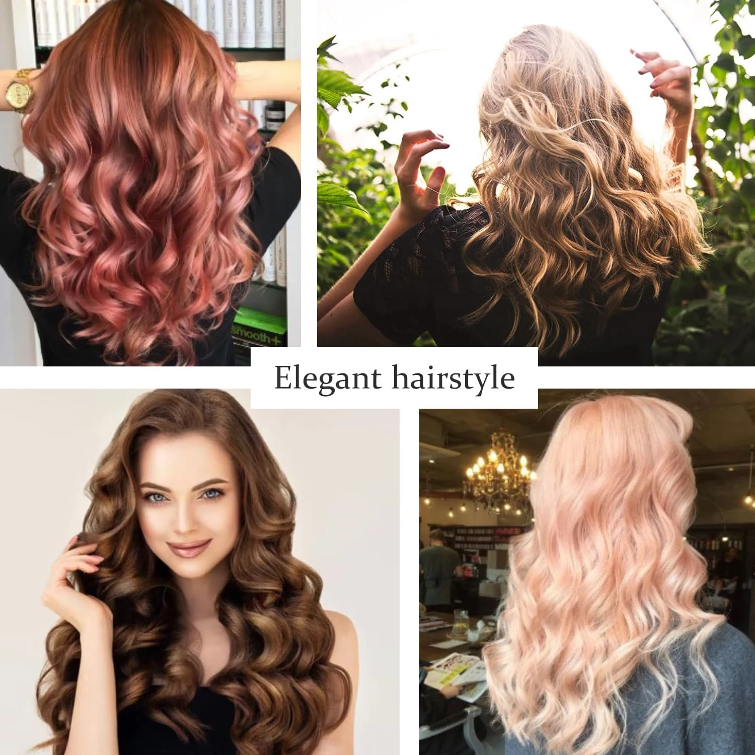 Effortless, reliable, and versatile 2024 Newest Professional Jumbo 1.25 inch (32mm) Instant Heating Hair Curler with Triple Barr