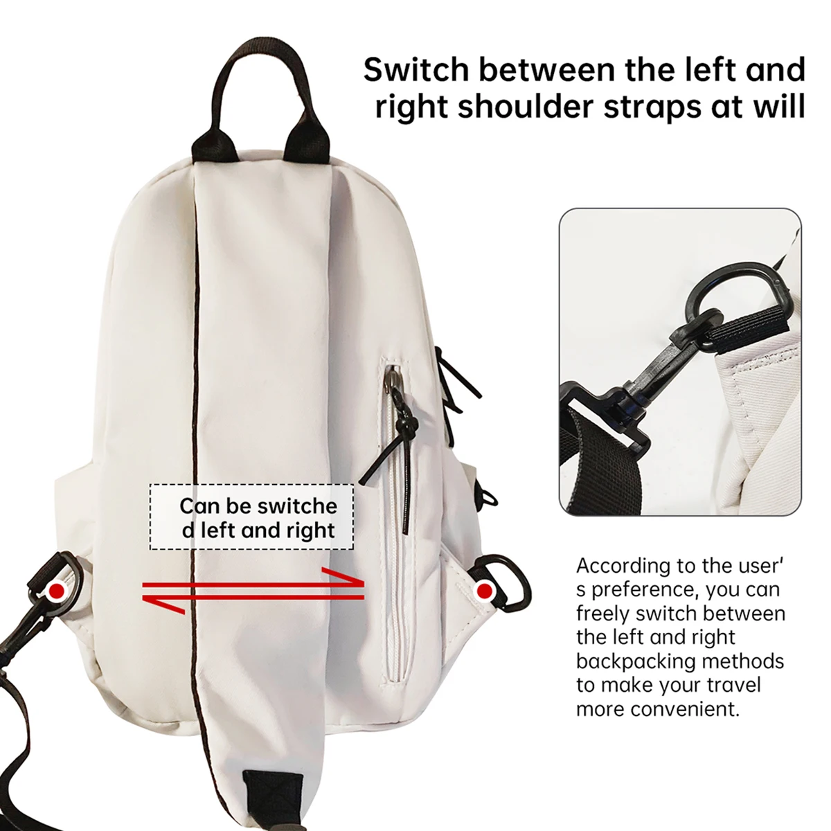 Lightweight Travel Crossbody Bag for Women 2026 New Model, Lightweight, Stylish, Large Capacity, Versatile Casual Shoulder Bag, Chest Bag for Students