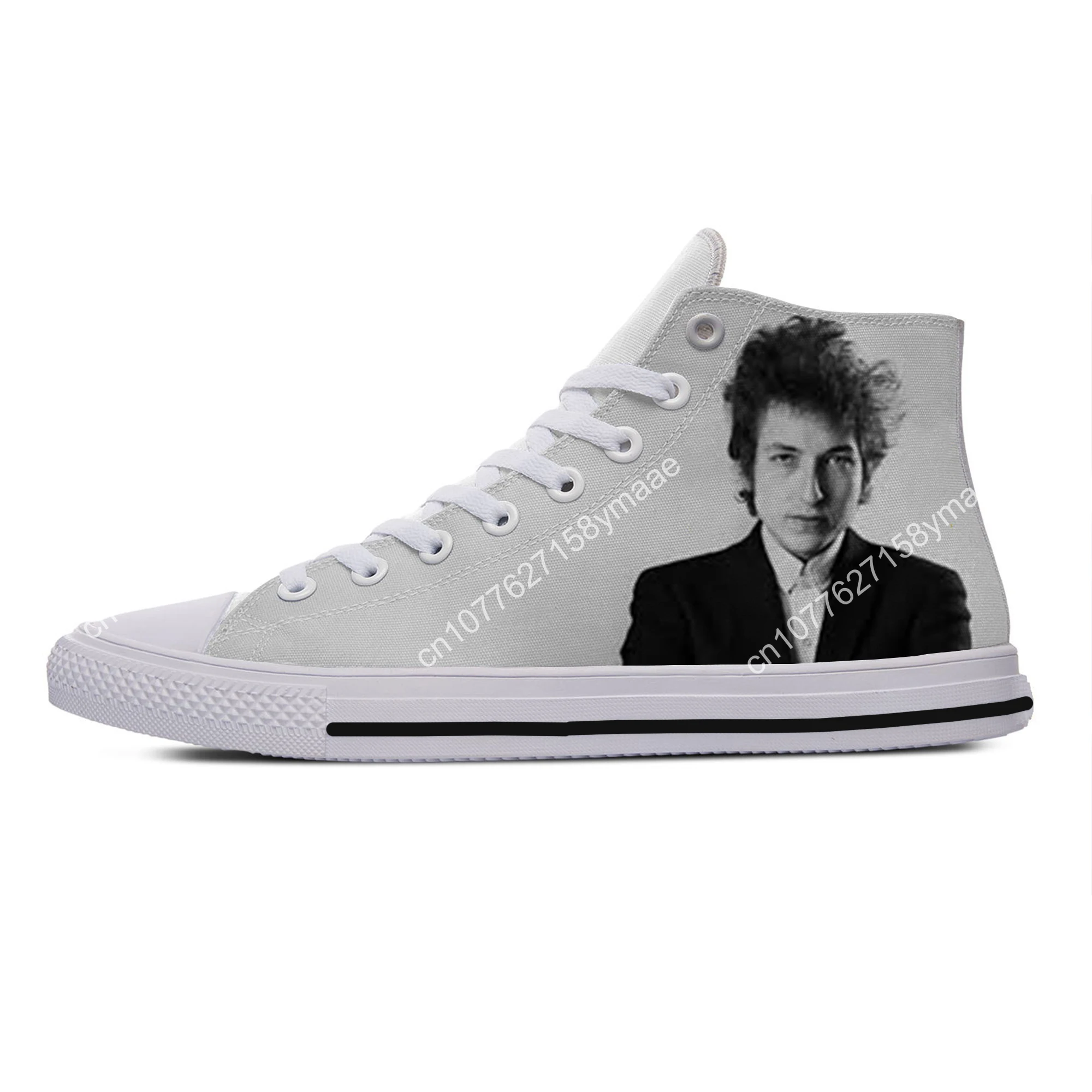 Cool Summer Fashion Hot High Quality Funny Sneakers Casual Shoes Men Women Pop Rock Folk Music Bob Dylan Classic Board Shoes