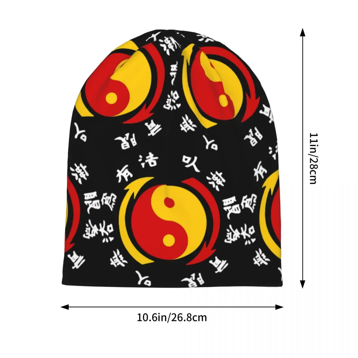 JKD Jeet Kune Do Logo Skullies Beanies Hats Warm Autumn Winter Outdoor Cap Knitted Bonnet Caps for Unisex Adult
