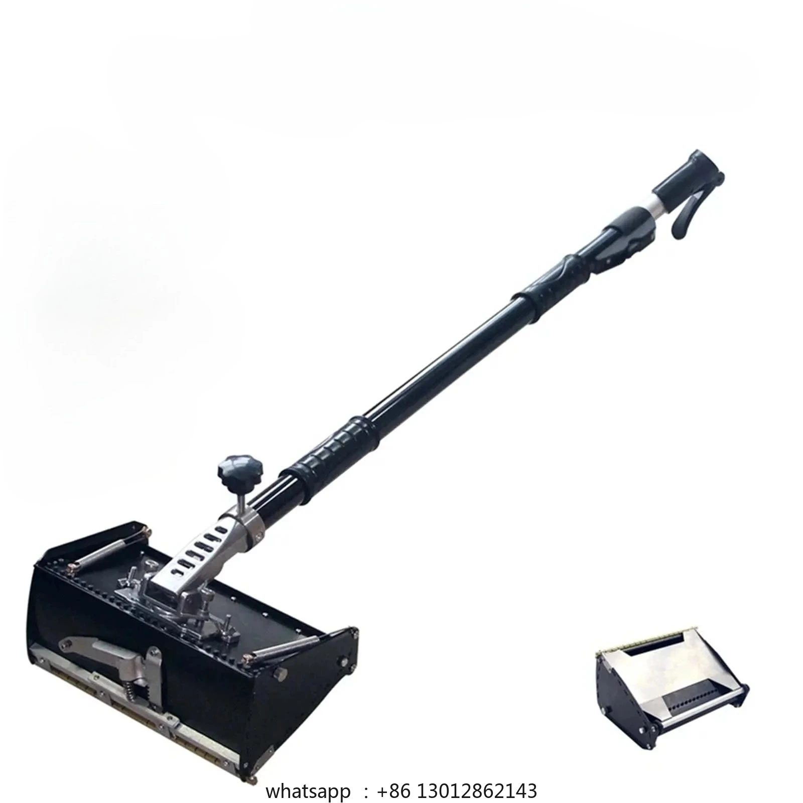 

8inch Drywall Flat Finishing Box Wall Plastering Scraper Wear Resistant Compact Structure Wallboard Finishing Tool Wide Opening