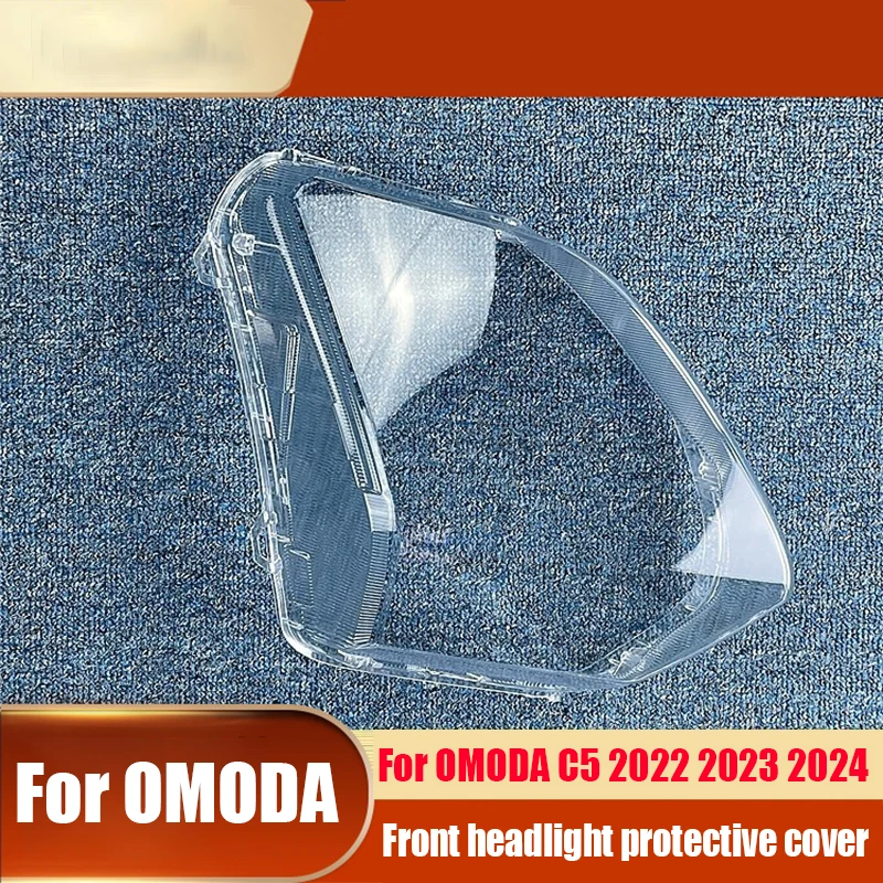 for OMODA C5 2022 2023 2024 Headlight protective shell headlight protective cover transparent cover made of PC material