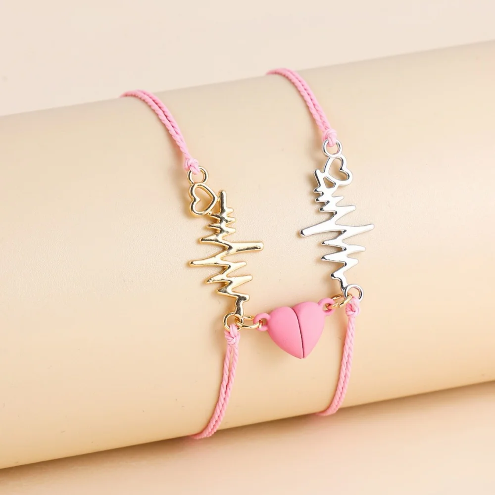 Heartbeat Magnetic Bracelet Comfortable Magnetic Attract Bracelet Lover Friendship Bracelet High-Quality For Couples Everyday