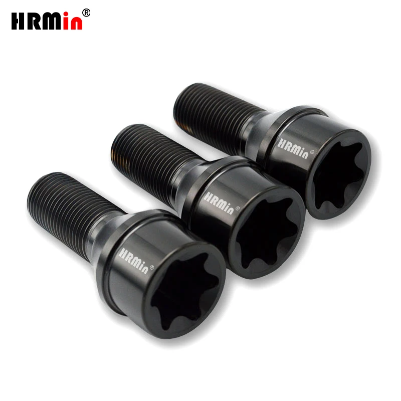 

HRmin Torx Socket 60 Degree Cone Seat Gr.5 Titanium Automobile Vehicle Car Wheel Bolt for BMW LUTOS FIAT Cars M12x1.5x28mm