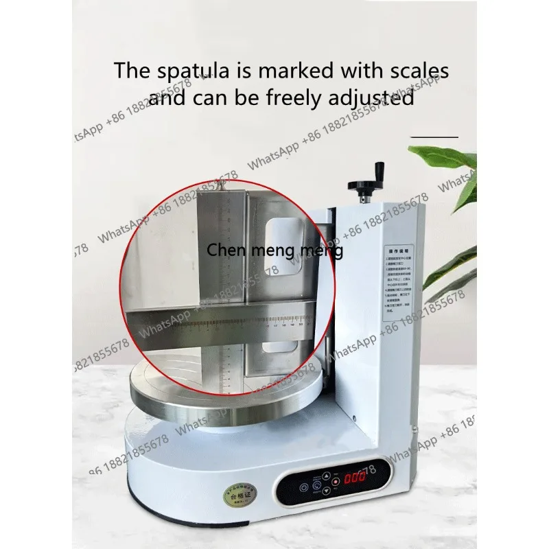4-12inch Cake Coating Smoothing Scraping Machine Cake Cream Spreading Machine/ Cake Cream Coating Decoration Machine