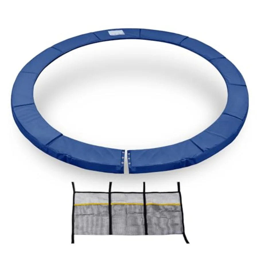 Trampoline safety pad for outdoor use high-density foam 0.8 inch thick black color weather-resistant and tear-proof with easy-a