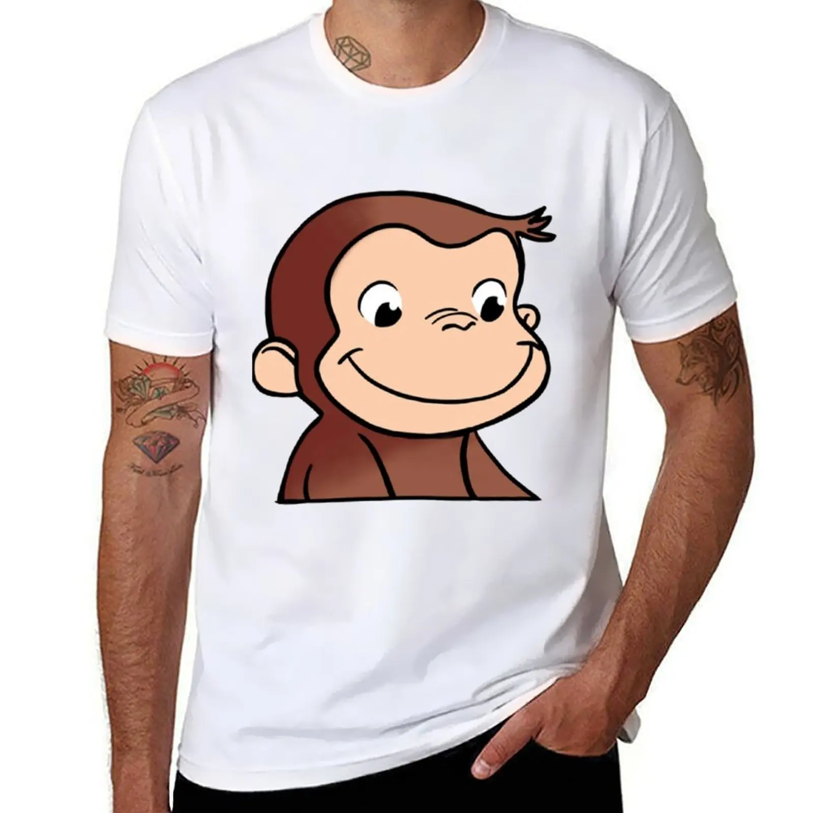 

Curious George (3) T-Shirt man graphic t shirt man t shirt cotton high quality T-Shirt