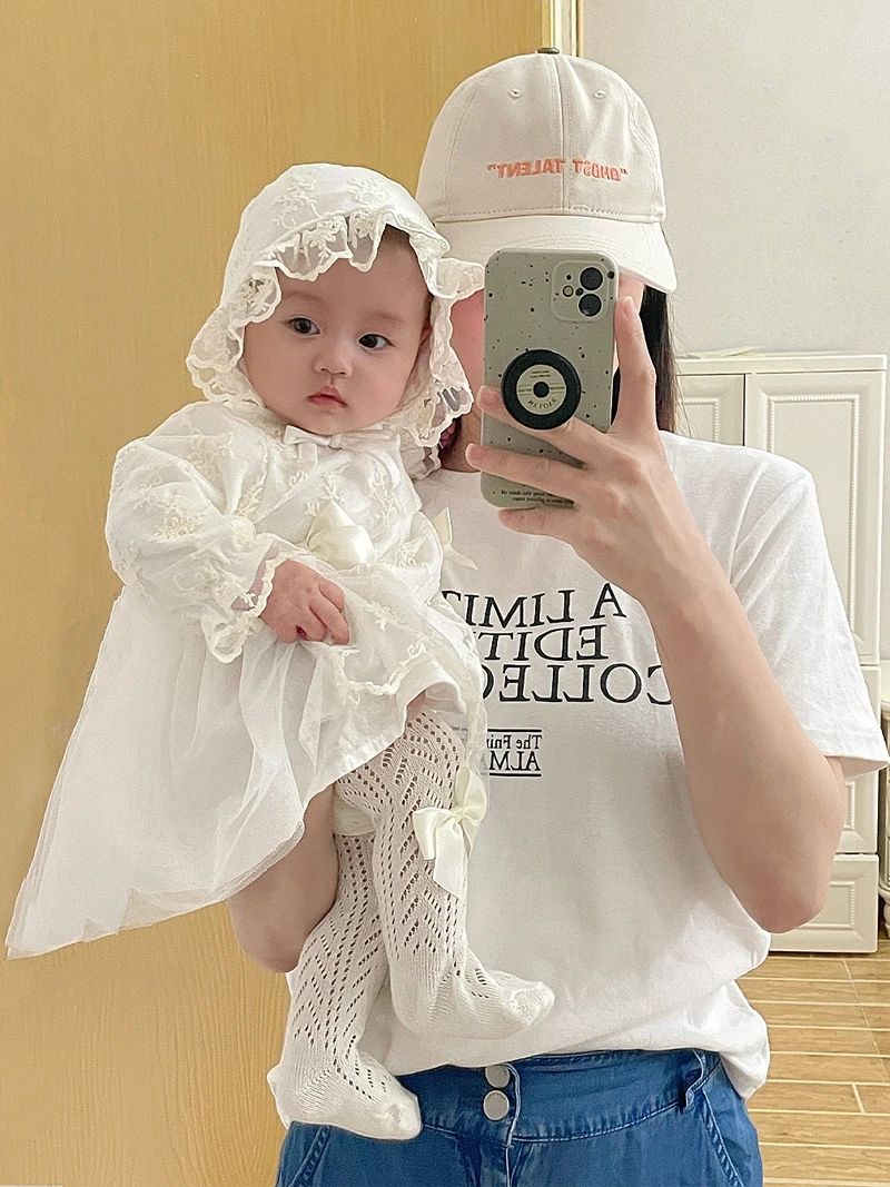 

Baby Girl's Dr Cotton Silk Fabric One Year Old Birthday Celebration Dr Autumn Winter Faionable Princ Dr